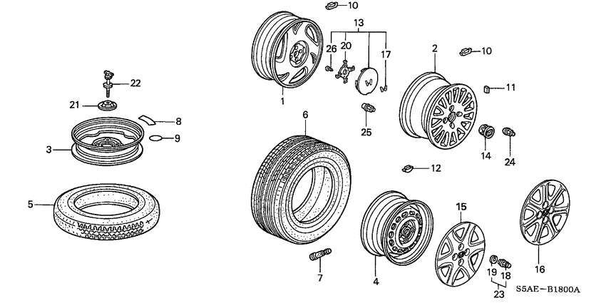 Tire/wheel disks