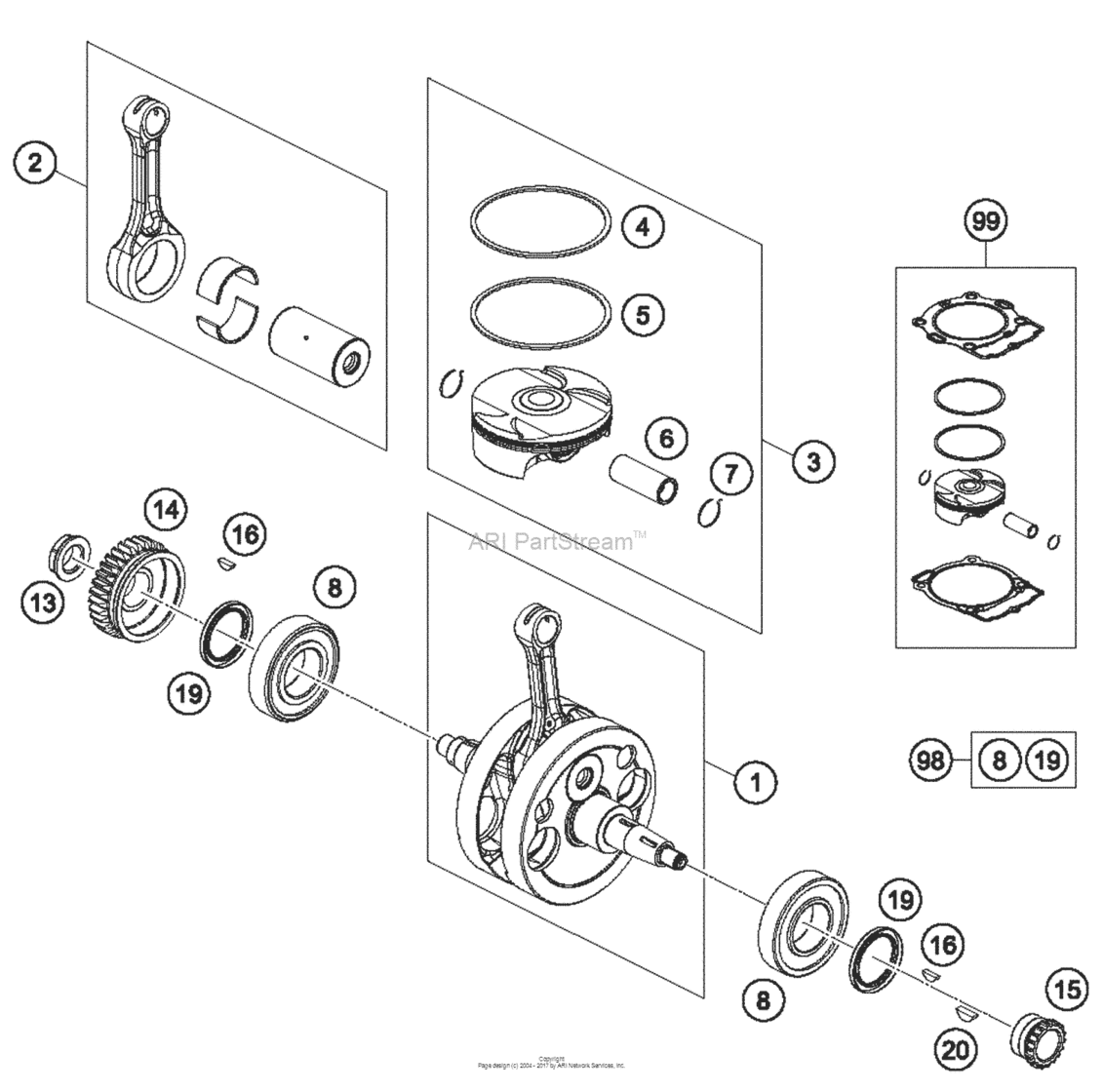 Crankshaft, Piston