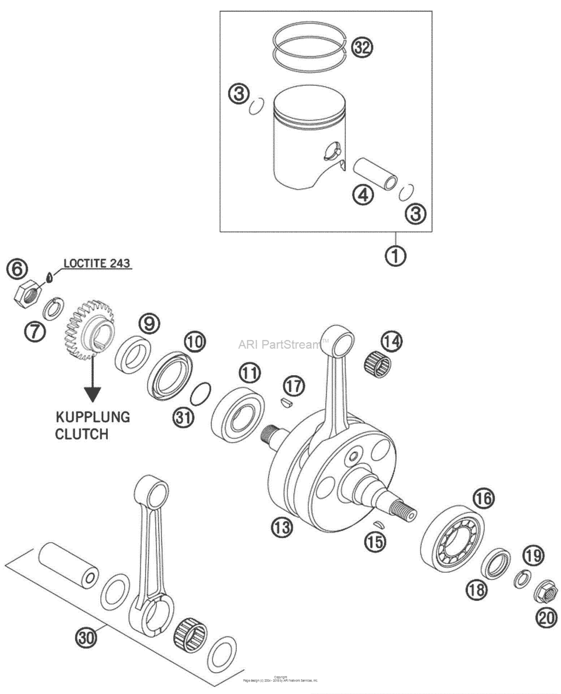 Crankshaft, Piston