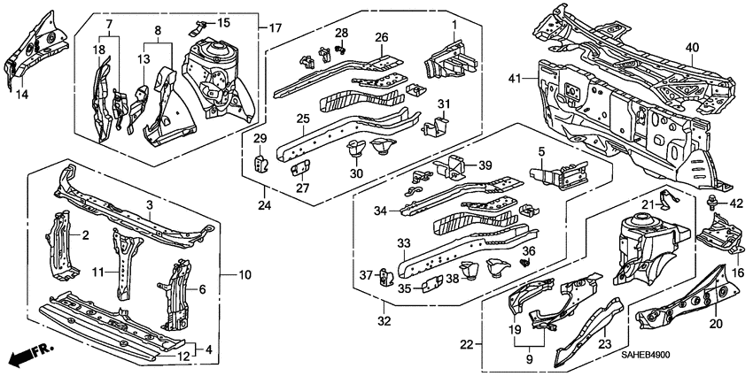 Front bulkhead/dashboard