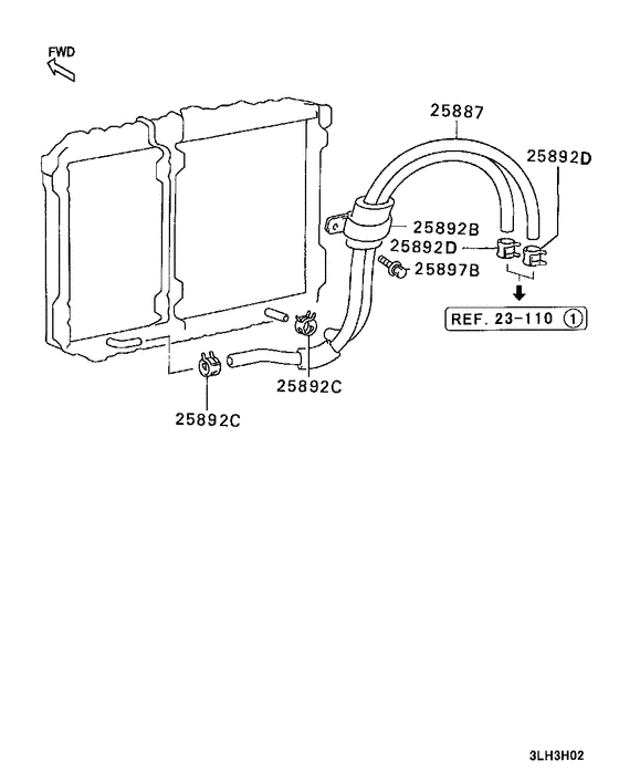 A/t oil cooler & tube