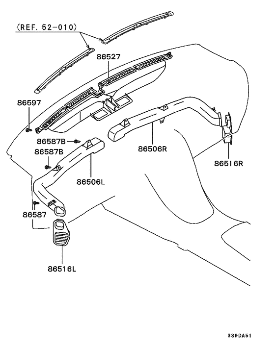 Defroster nozzle & duct