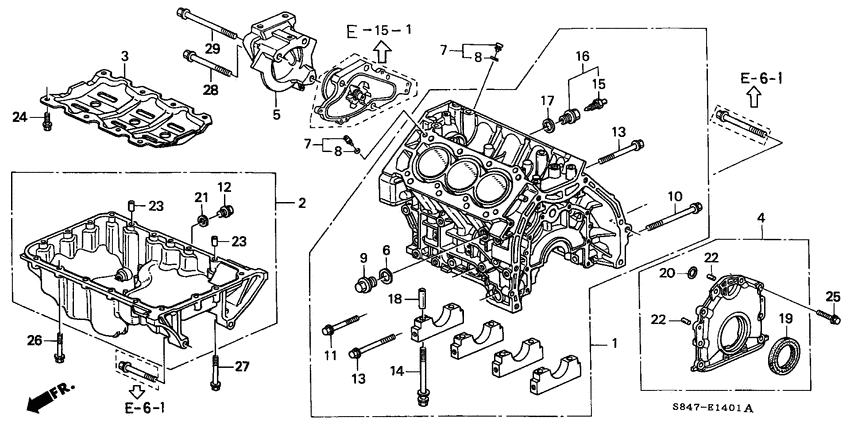 Cylinder block/oil pan