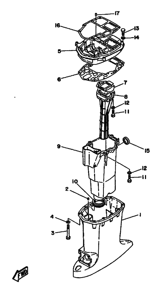 Upper casing
