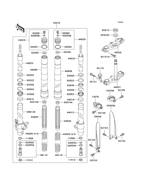 Front fork(1/2)(a6f)