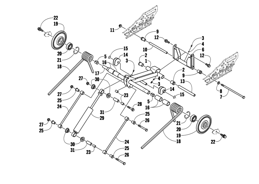 Rear Suspension Rear Arm Assembly