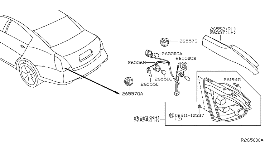 Rear combination lamp
