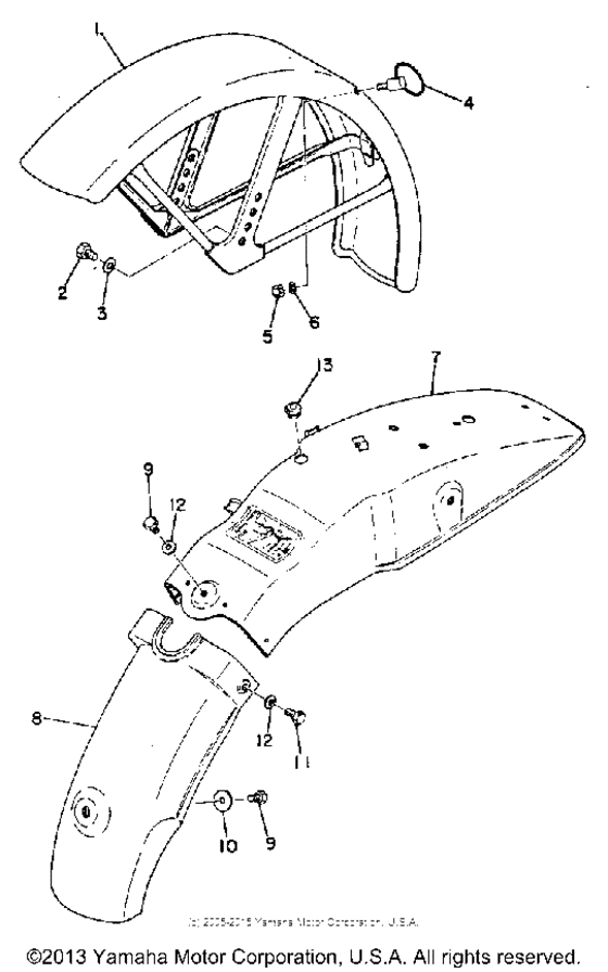 Front fender - rear fender
