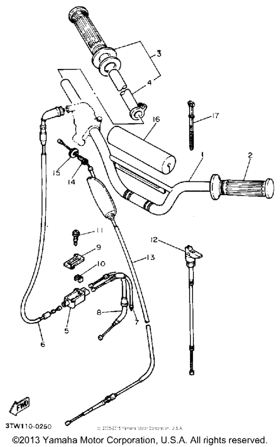Handlebar - cable