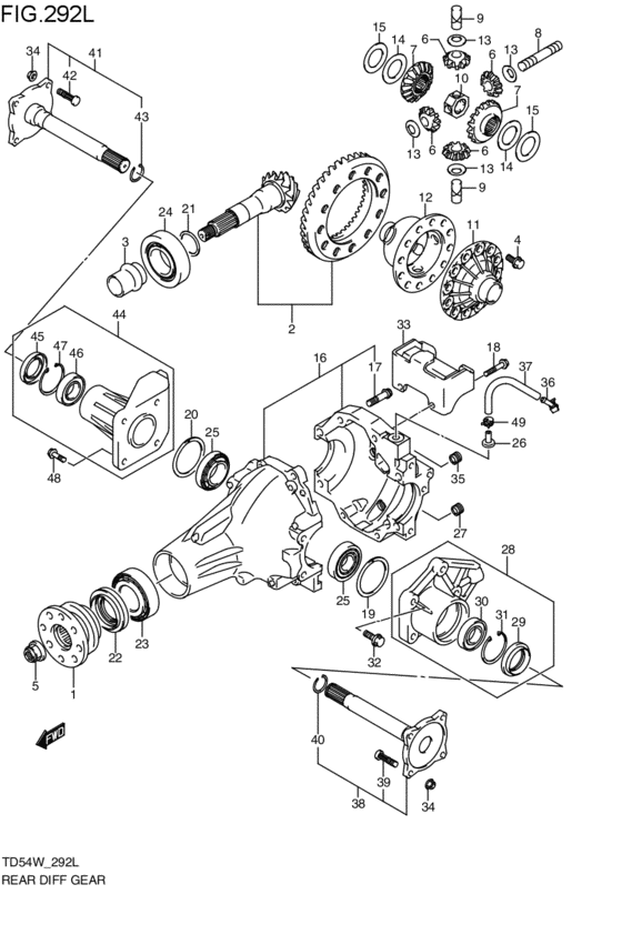 リヤデファレンシャルギヤ