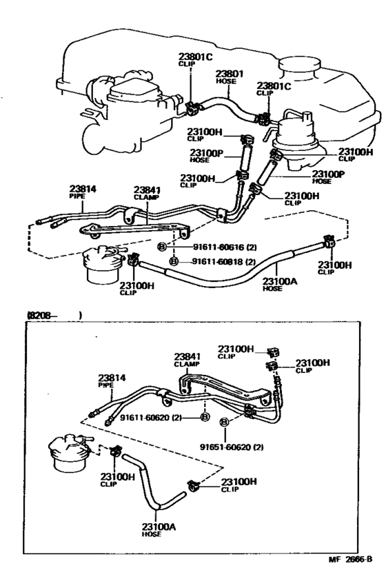 Fuel Pipe & Clamp