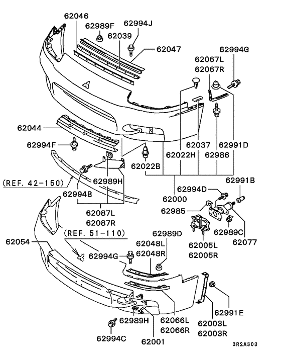 Front bumper & support
