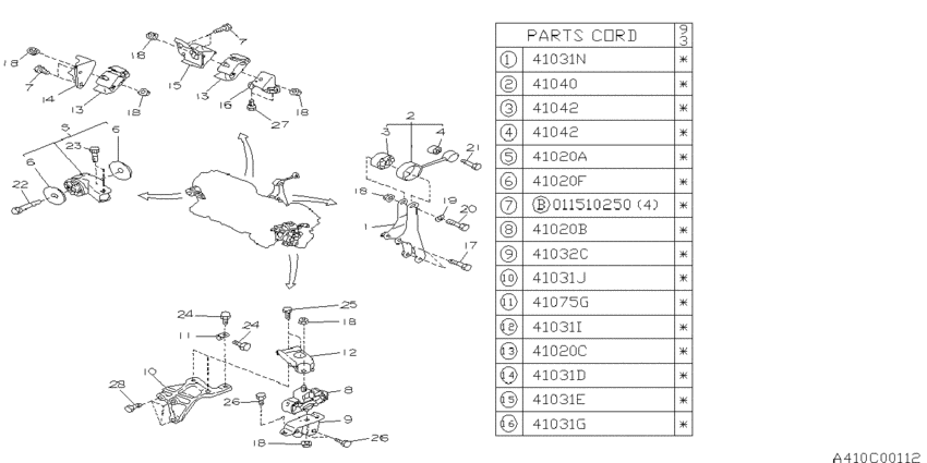 Engine mounting