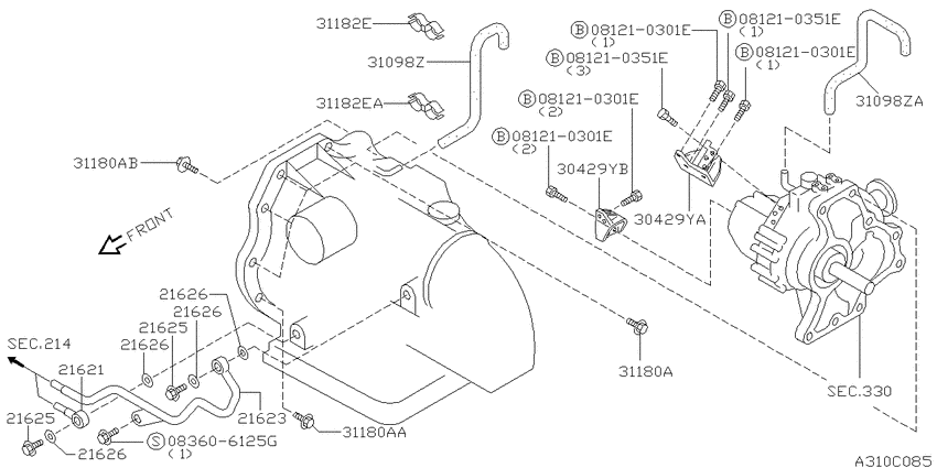 Auto transmission,transaxle & fitting
