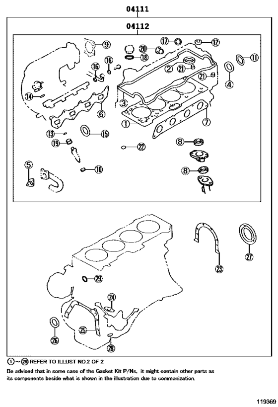 Engine Overhaul Gasket Kit