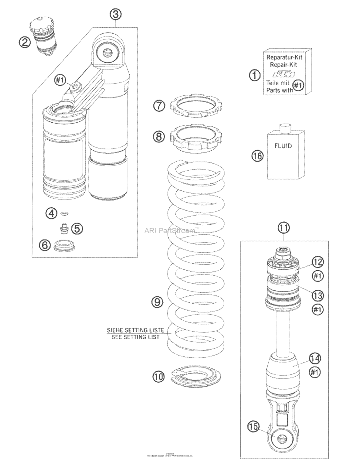 Shock Absorber Disassembled