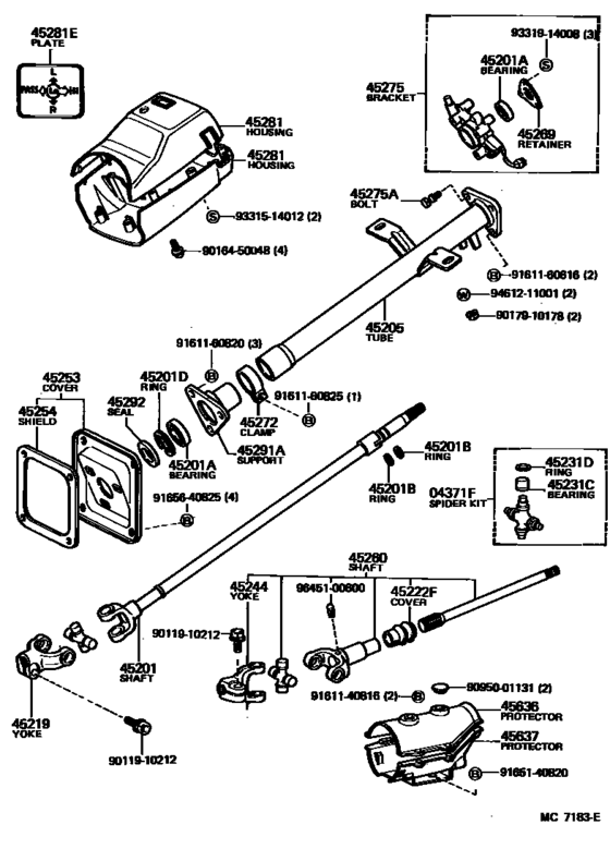 Steering Column & Shaft