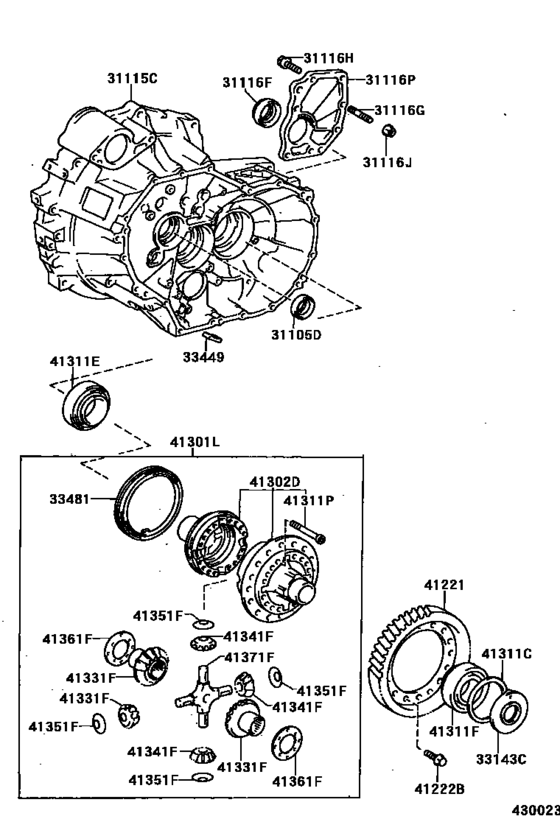 Front Axle Housing & Differential