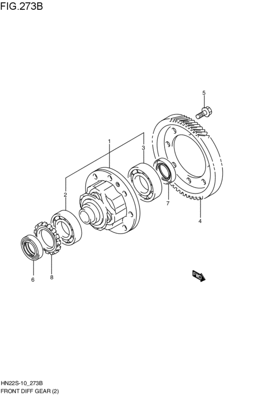フロントデファレンシャルギヤ