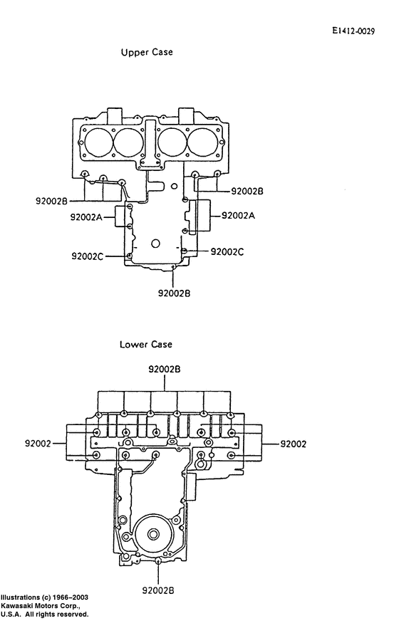 Crankcase bolt pattern