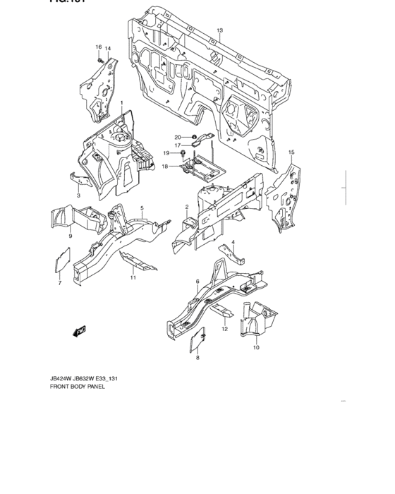 Front body panel