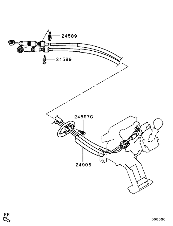 M/t floor shift linkage