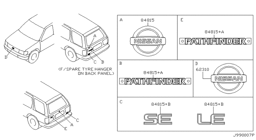 Emblem & name label