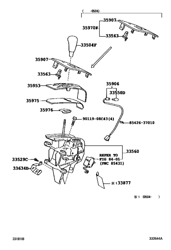 Shift Lever & Retainer