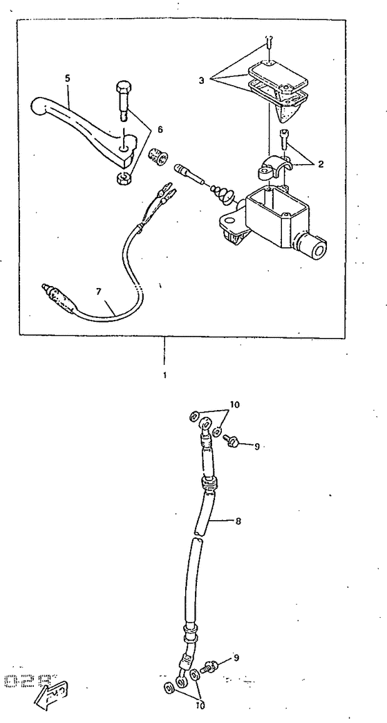 Front master cylinder