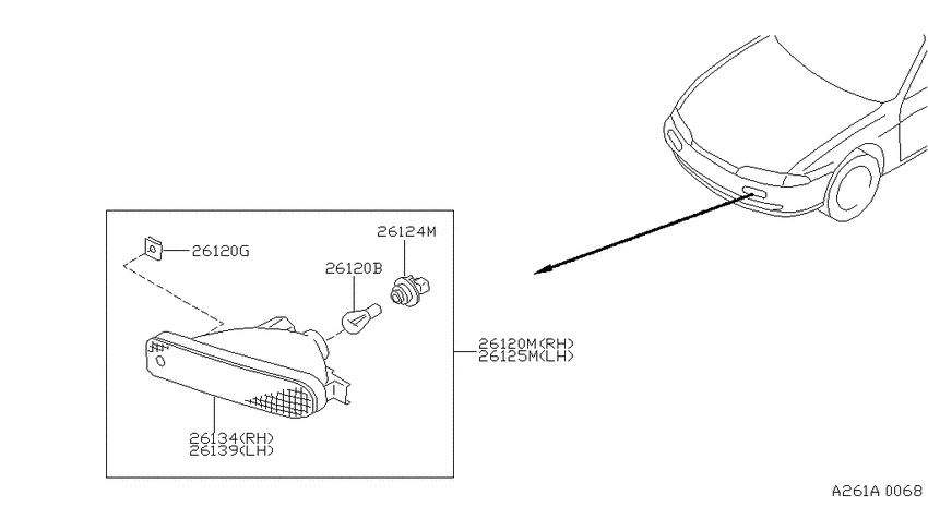 Front combination lamp