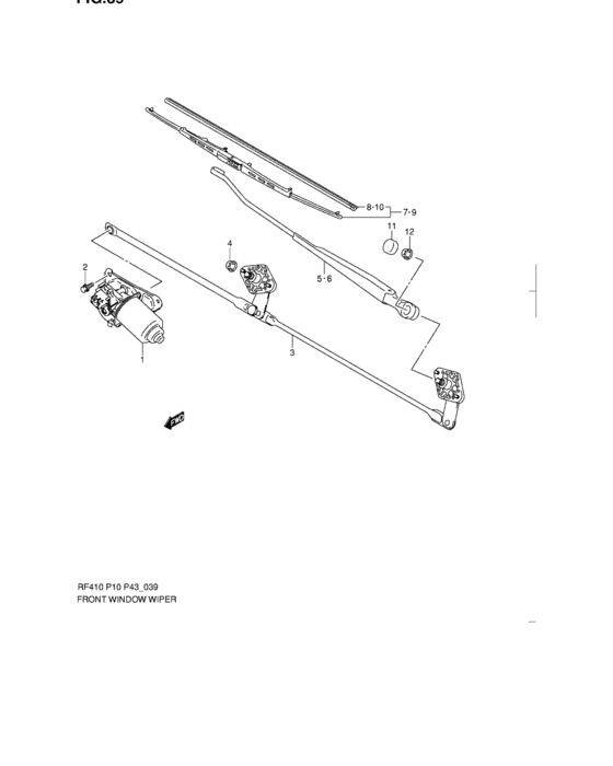 Front window wiper