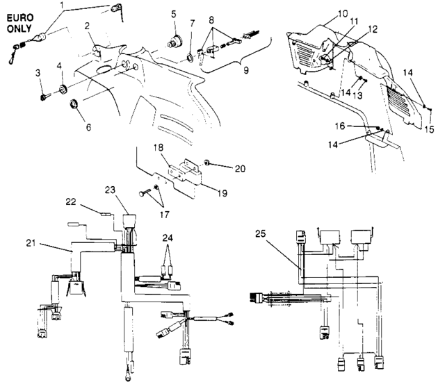 Console and wire harness