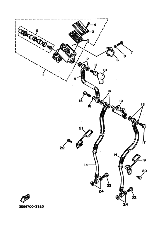 Front master cylinder