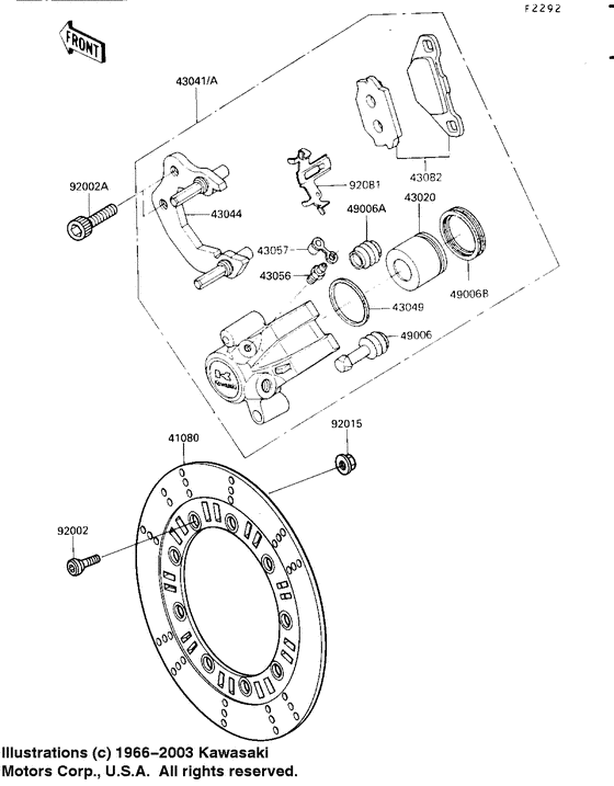 Front caliper