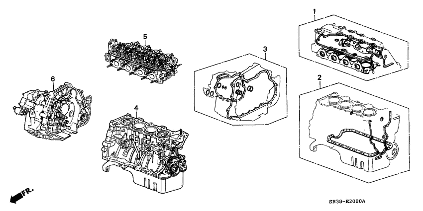 Gasket kit/engine assy./ transmission assy.