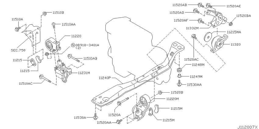 Engine & transmission   mounting