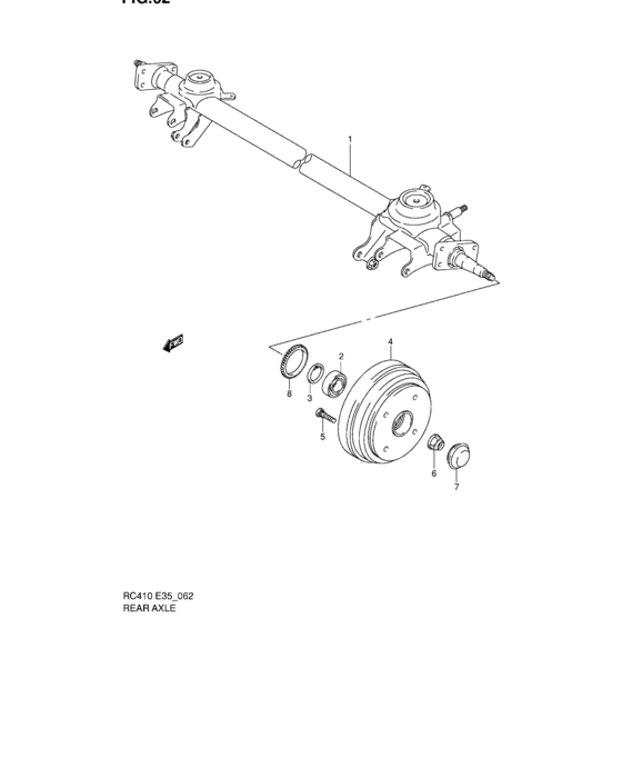 Rear axle