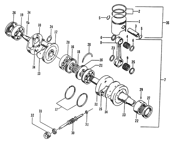 Piston And Crankshaft