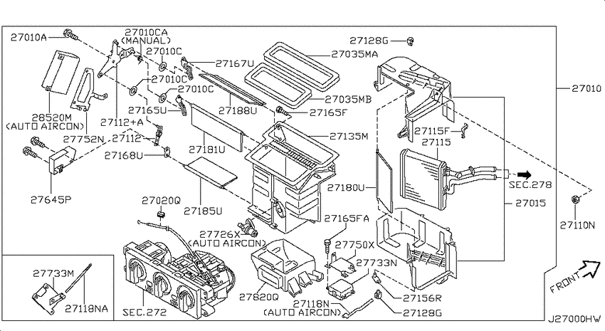 Heater & blower unit