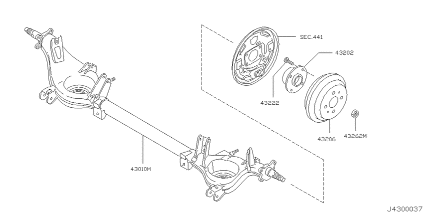 Rear axle