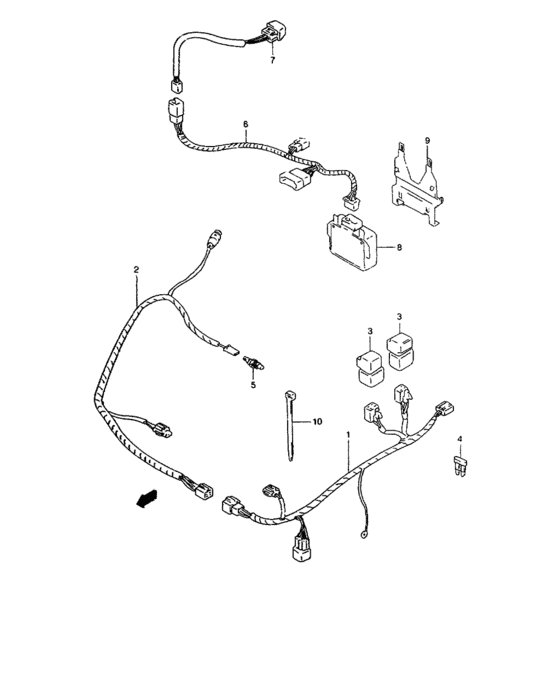 C a/c wiring harness