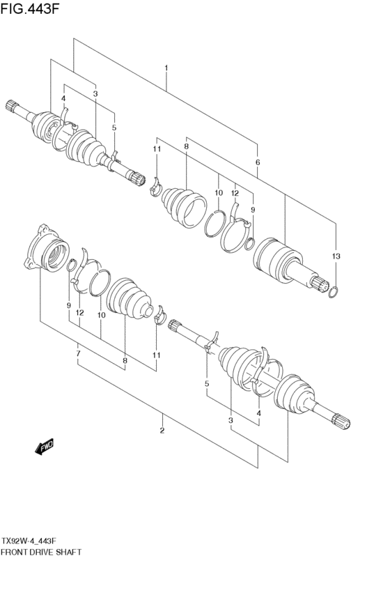 front-drive shaft