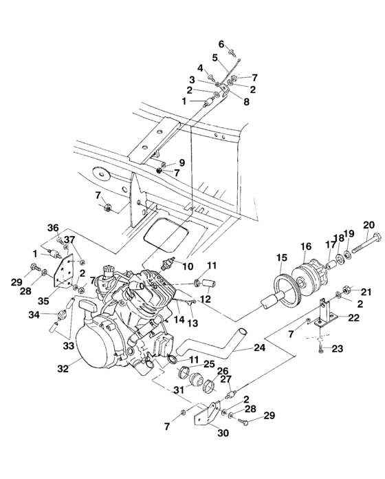 Engine mounting