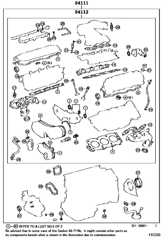 Engine Overhaul Gasket Kit