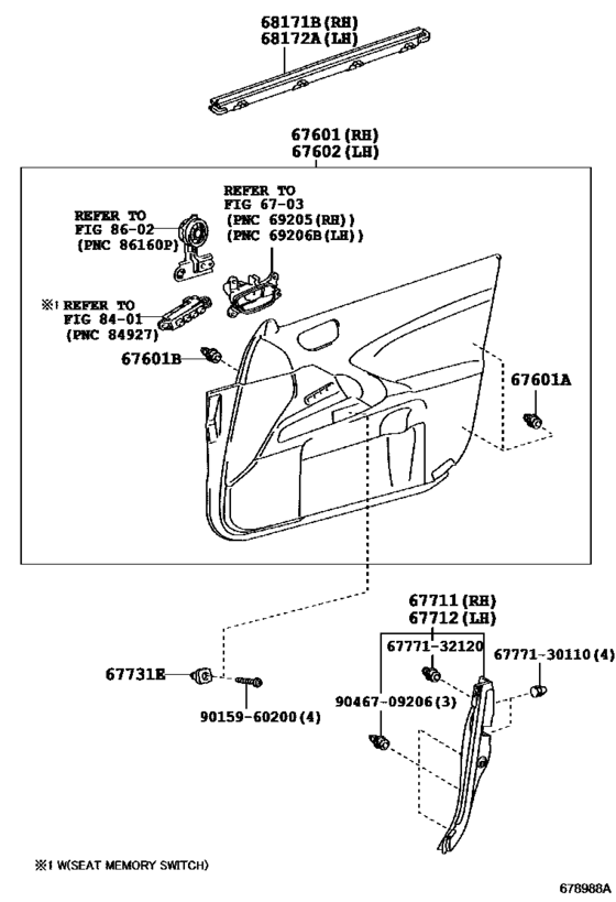 Front Door Panel & Glass