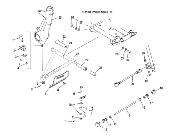 A-arm/strut mounting
