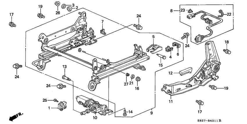Front seat components