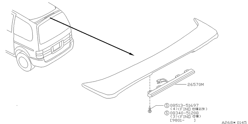 High mounting stop lamp