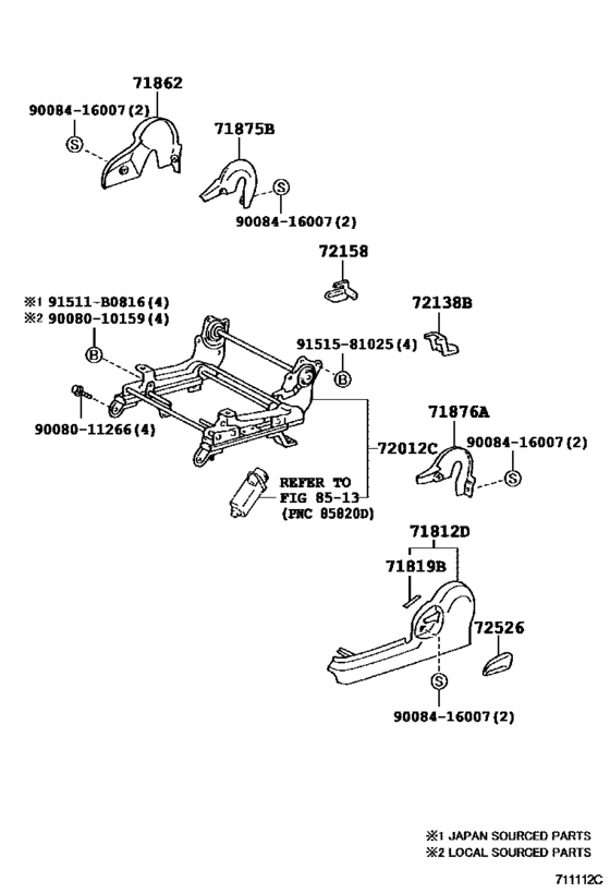 Front Seat & Seat Track