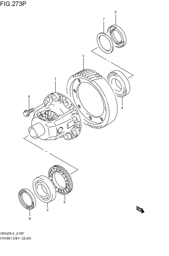 フロントデファレンシャルギヤ